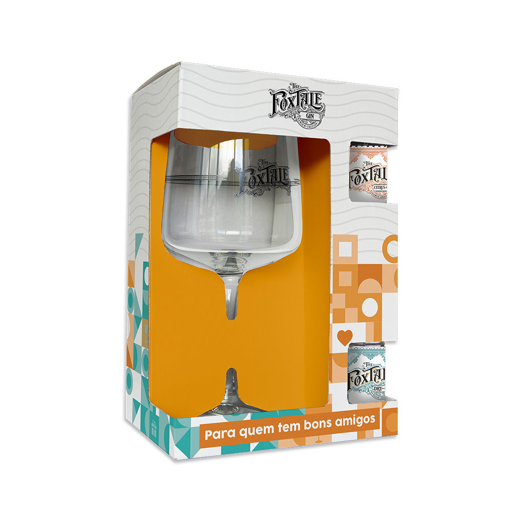 Case w/ Miniature The FoxTale Gin 5cl + Miniature The FoxTale Citrus Gin 5cl + The FoxTale Glass